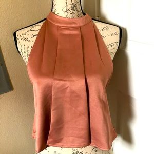 Silky Top from Missguided. Size 2. Pink